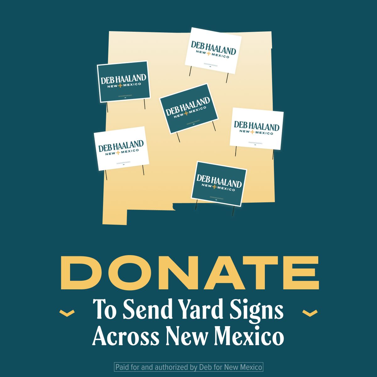 Donate to send yard signs across New Mexico