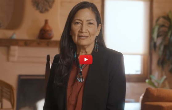 Deb Haaland announcing her campaign for Governor of New Mexico