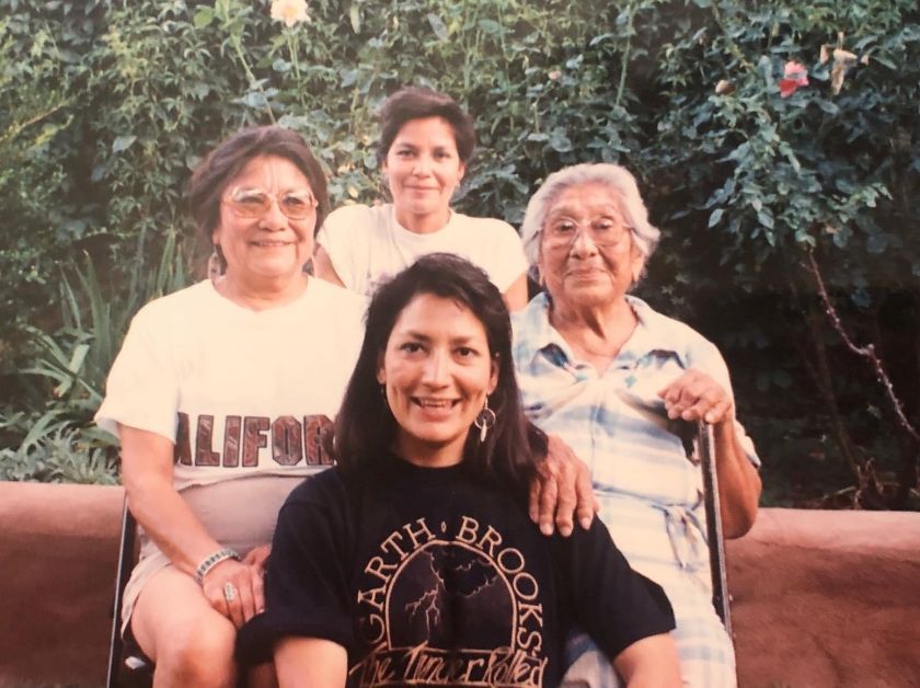The fierce women who raised me – plus me in my Garth Brooks tee!