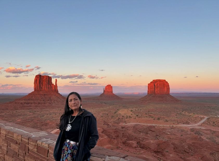 Photo of Deb at Monument Valley Navajo Tribal Park