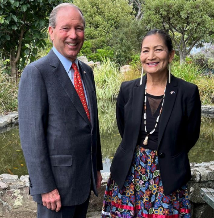 Ambassador Tom Udall (Ret.) and Deb Haaland