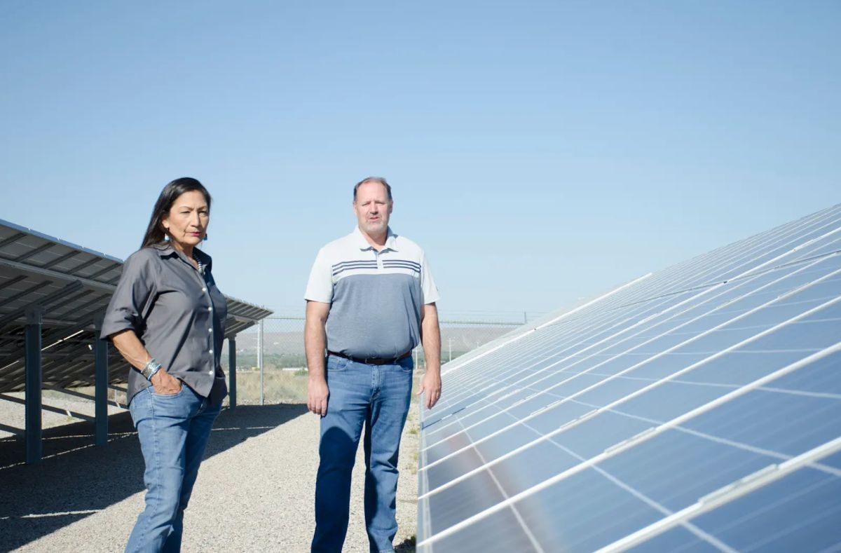 Deb with solar panels