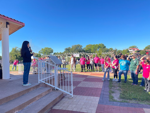 Deb Haaland addressing an audience.